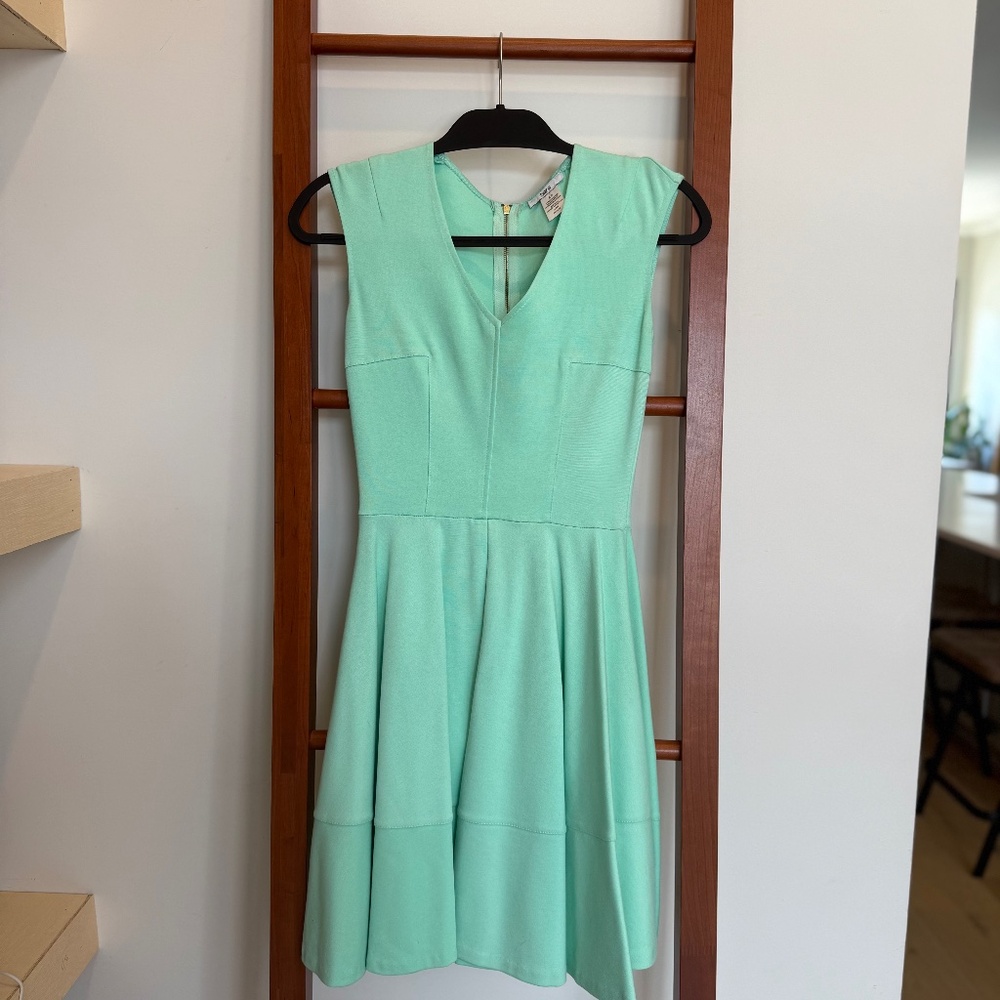 Bar III Fit & Flare Dress – Seafoam Green – Size S
